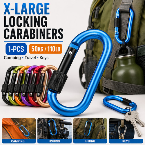 Large carabiners locking - carabiners,