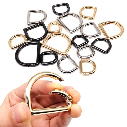 Shaped spring ring - d-shaped, strap
