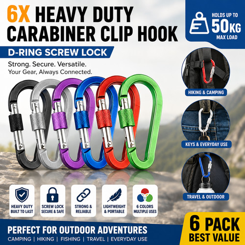 Heavy duty carabiner clip - duty,