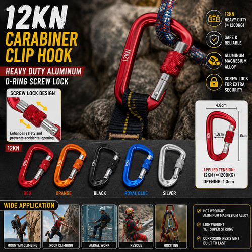 12kn carabiner clip - carabiner,